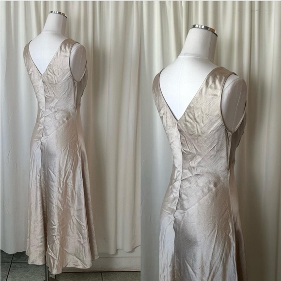 Margaret O ‘Leary Darya Double V Neck Dress Y2K style size small. - Picture 7 of 8